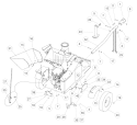 Hitch,áWheel,áAndáFenderáAssy. Diagram and Parts List for SC5670B 75524 Bear Cat Chipper Shredder